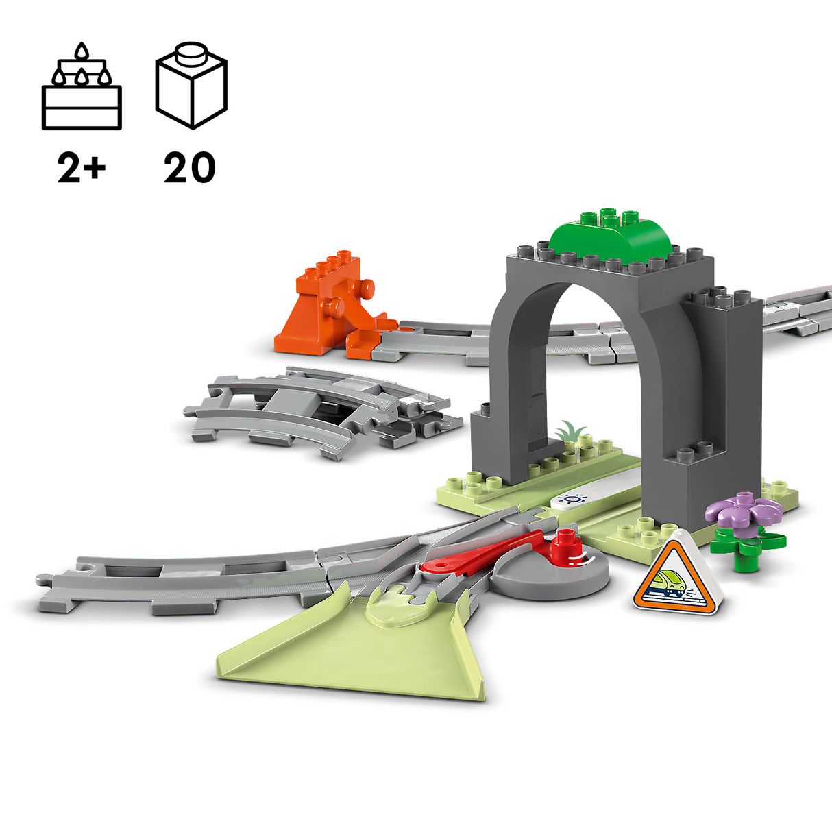 LEGO DUPLO Rongitunneli ja -rööbaste laienduskomplekt 10425L