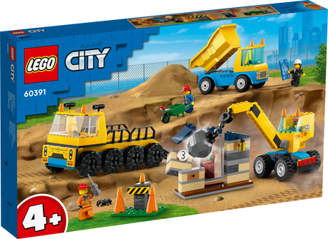 LEGO City Ehitusveokid ja lammutuskuuliga kraana 60391L