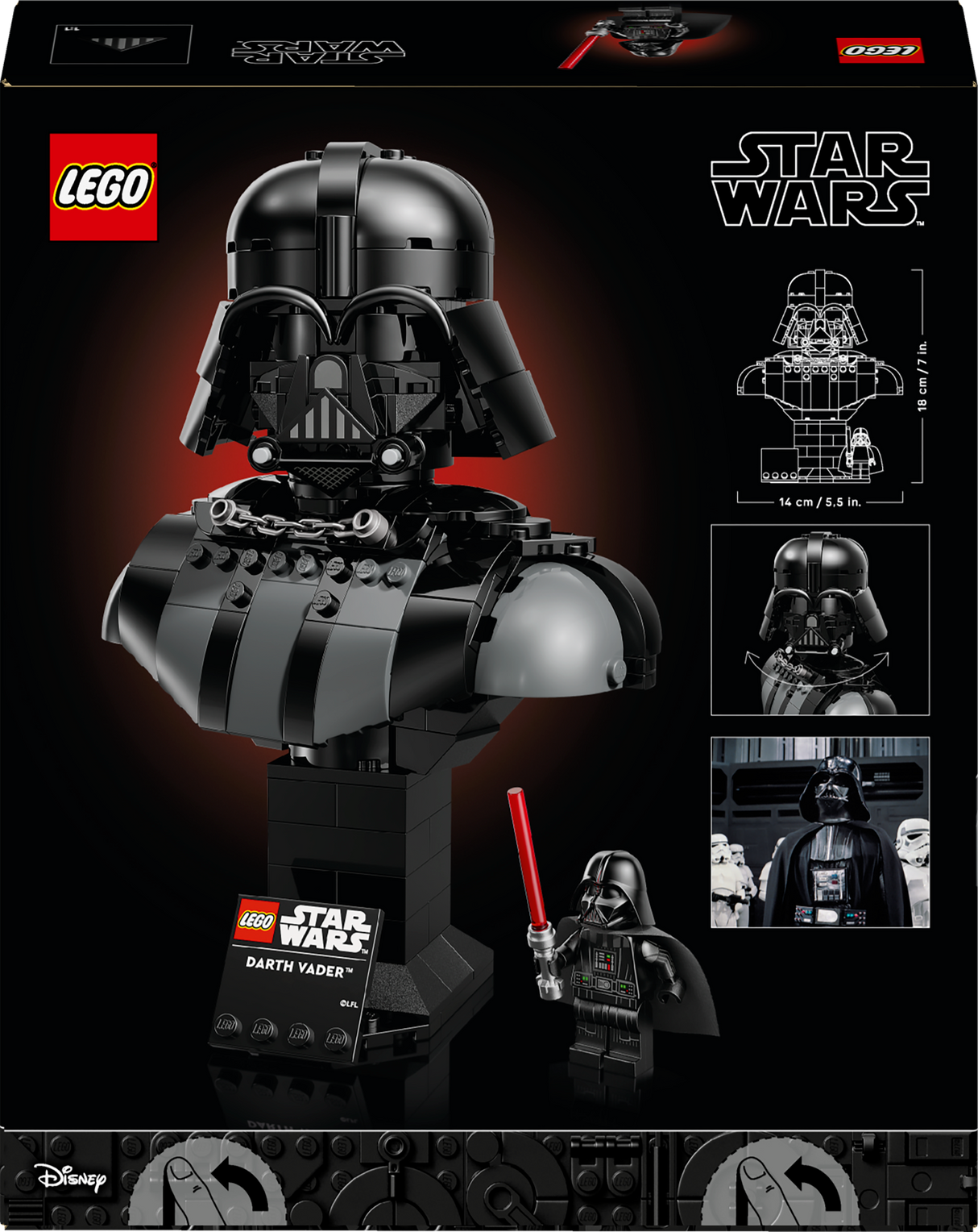 LEGO Star Wars Darth Vader-i büst 75439L