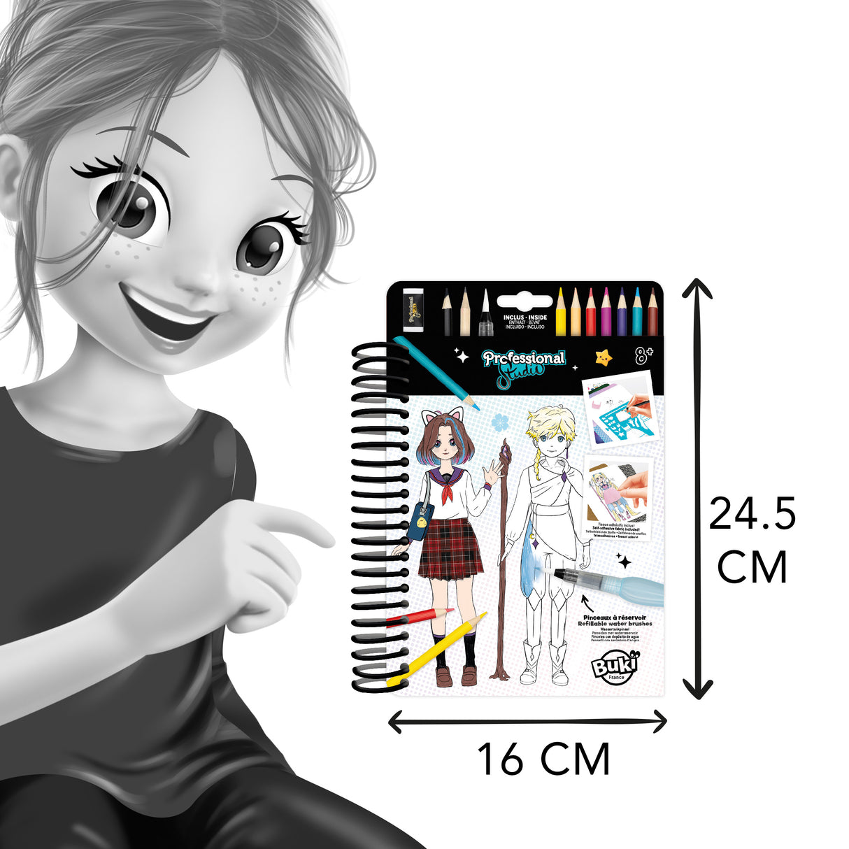 Buki professionaalne Manga stuudio värviraamat CM201I