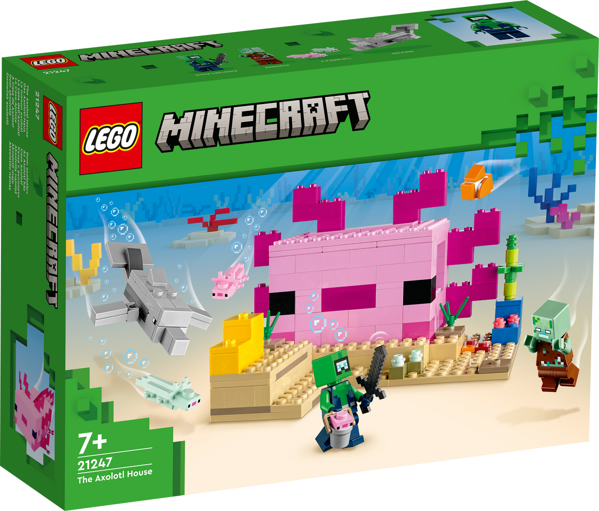 LEGO Minecraft Aksolotli maja 21247L