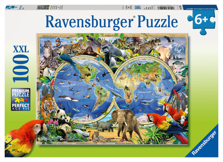 Ravensburger pusle 100 tk Maailmaloomad 105403V