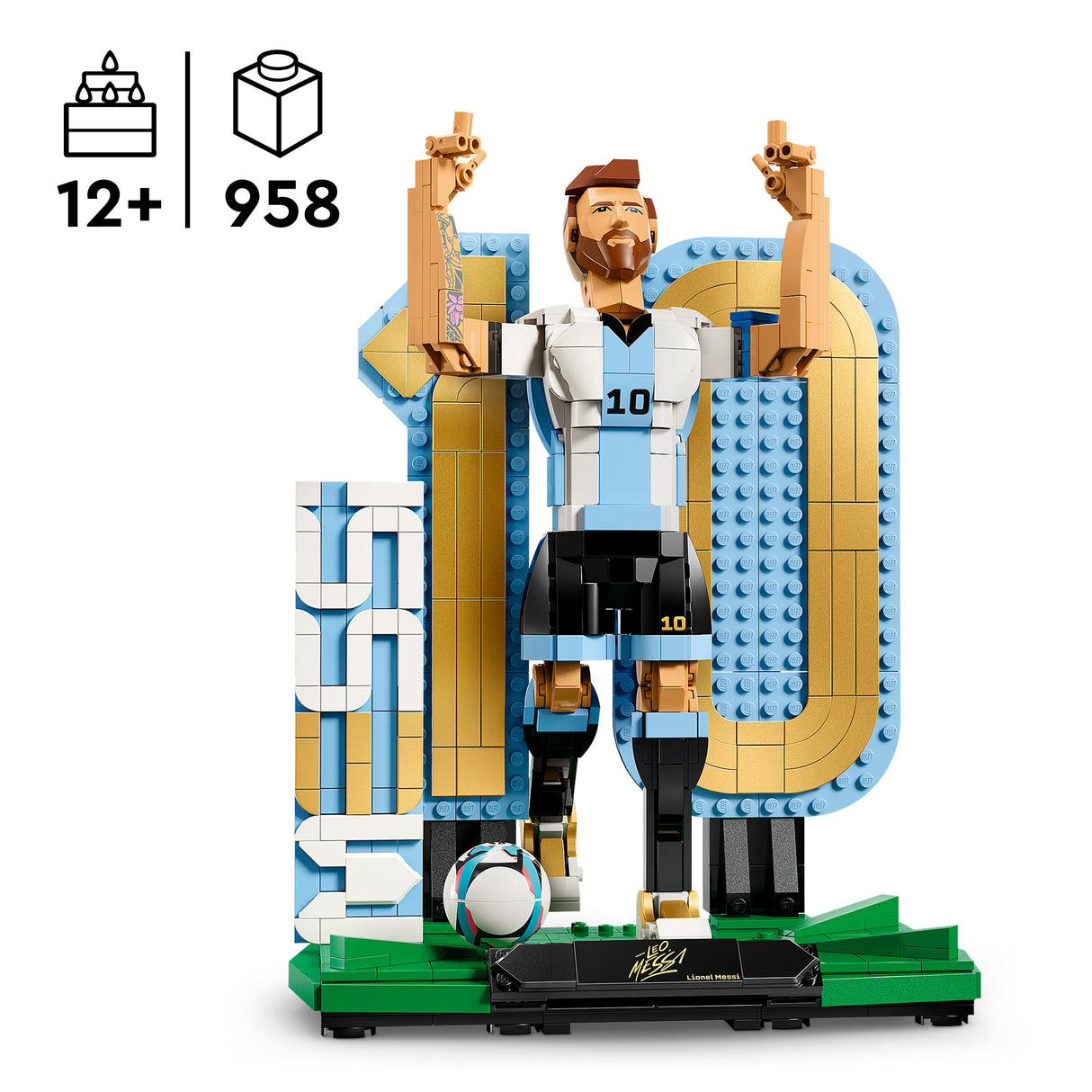 LEGO Editions Lionel Messi – jalgpallilegend 43015L