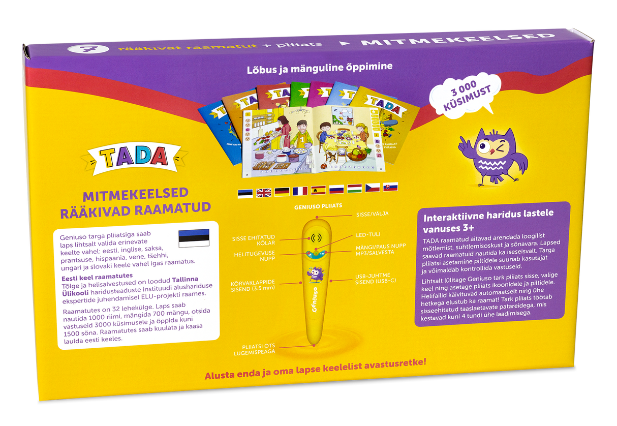 TADA rääkivate raamatute põhikomplekt: pliiats ja seitse teemat 045062G