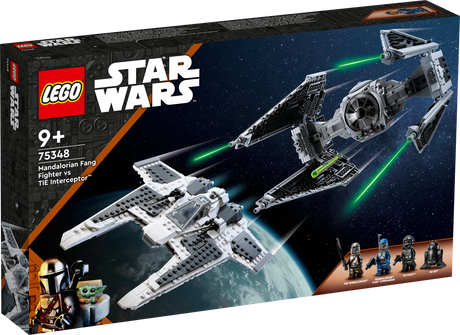 LEGO Star Wars Mandalorian Fang Fighter vs TIE Intercepto 75348L