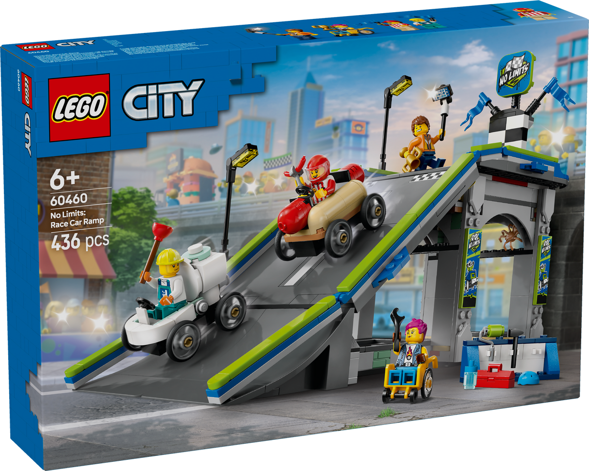 LEGO City Piiranguid pole: võidusõiduauto kaldteerada 60460L