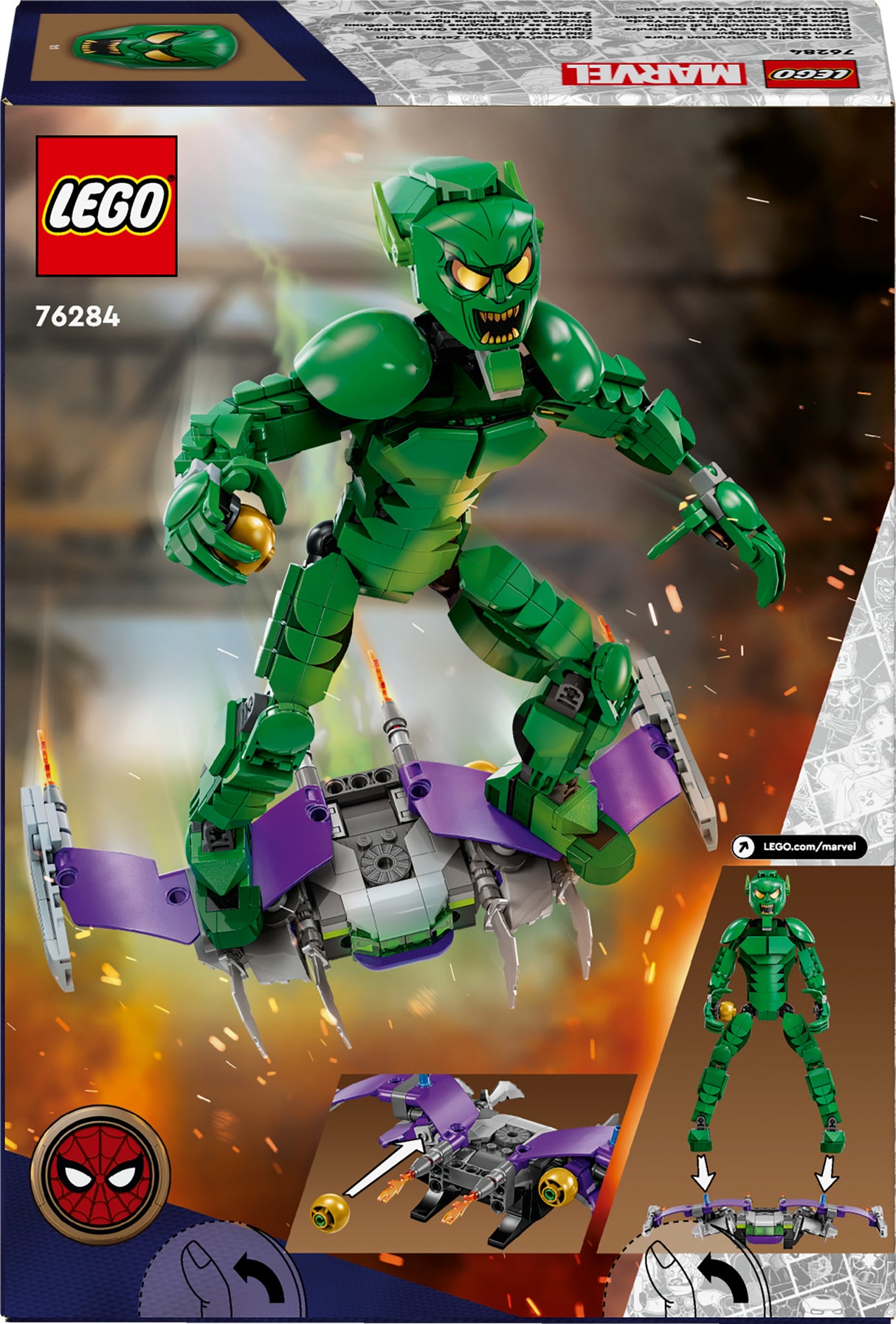 LEGO Marvel Green Goblini ehitusfiguur 76284L