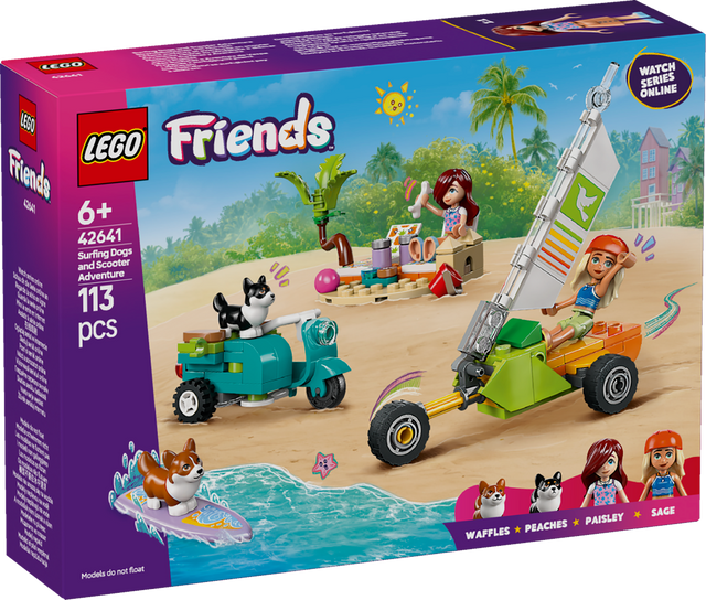 LEGO Friends Surfikoerad ja motorolleriseiklus 42641L