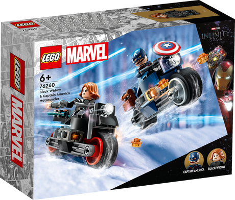 LEGO Super Heroes Musta Lese ja Kapten Ameerika mootorrattad 76260L