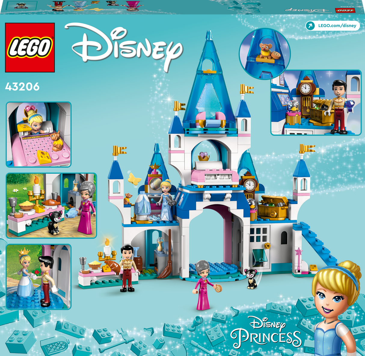 LEGO Disney Tuhkatriinu ja hurmava printsi loss 43206L