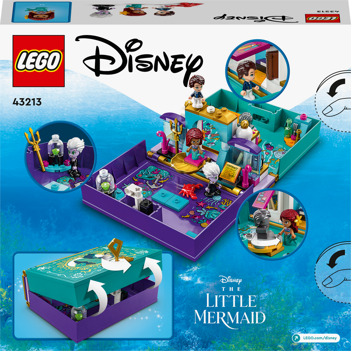 LEGO Disney Väikese merineitsi juturaamat 43213L