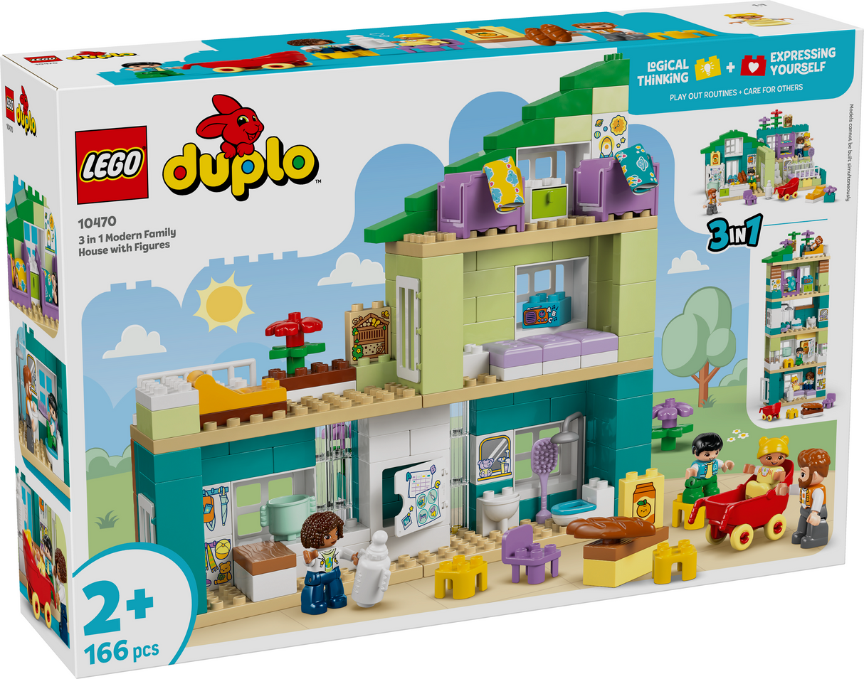 LEGO DUPLO Kolm ühes moodne peremaja figuuridega 10470L
