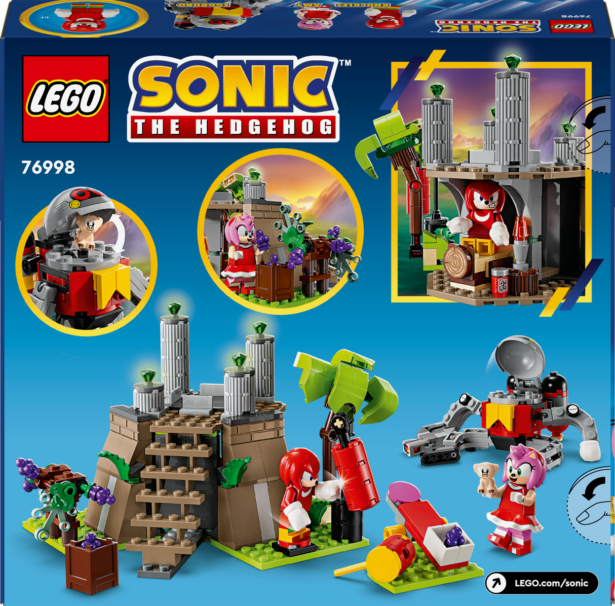 LEGO Sonic the Hedgehog Knuckles ja Master Emeraldi pühamu 76998L