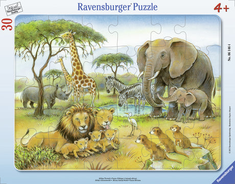 Ravensburger plaatpusle 30 tk Aafrika loomad 061464V