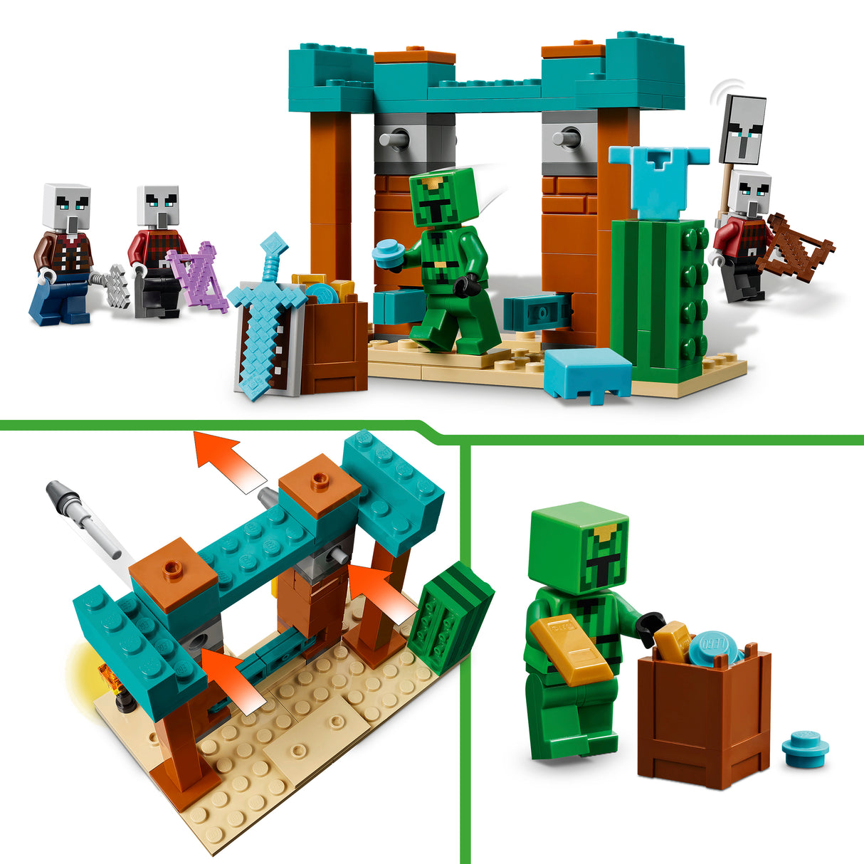 LEGO Minecraft Illageride kõrbepatrull 21267L