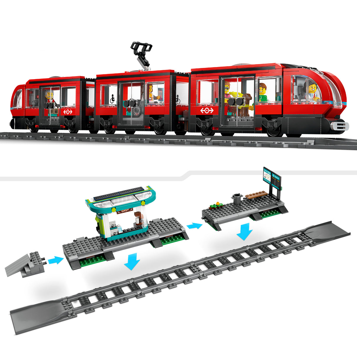 LEGO City Kesklinna tramm ja jaam 60423L