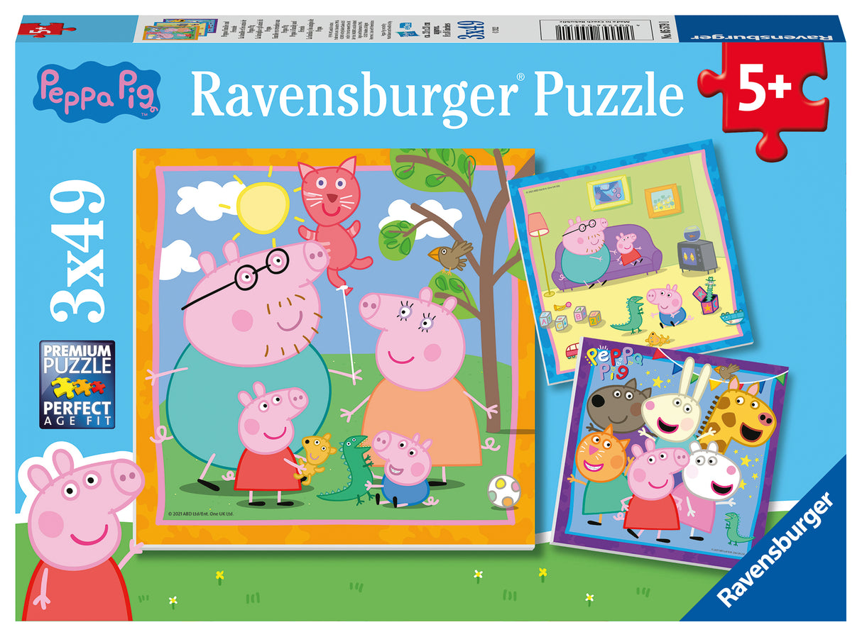 Ravensburger pusle 3x49 tk Peppa Pig 055791V