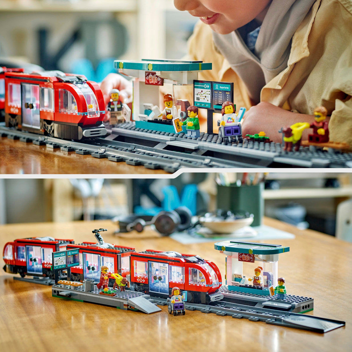 LEGO City Kesklinna tramm ja jaam 60423L