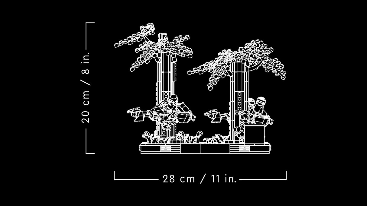 LEGO Star Wars Endor-i kiirendaja tagaajamise dioraam 75353L