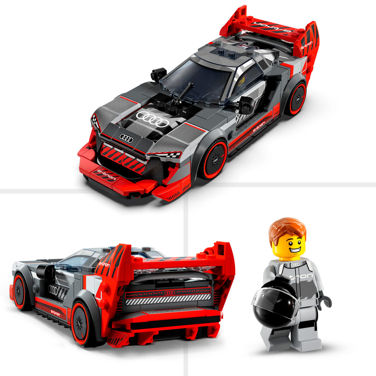 LEGO Speed ​​Champions Audi S1 e-tron quattro võidusõiduauto 76921L