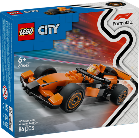 LEGO City F1 sõitja McLareni võistlusautoga 60442L