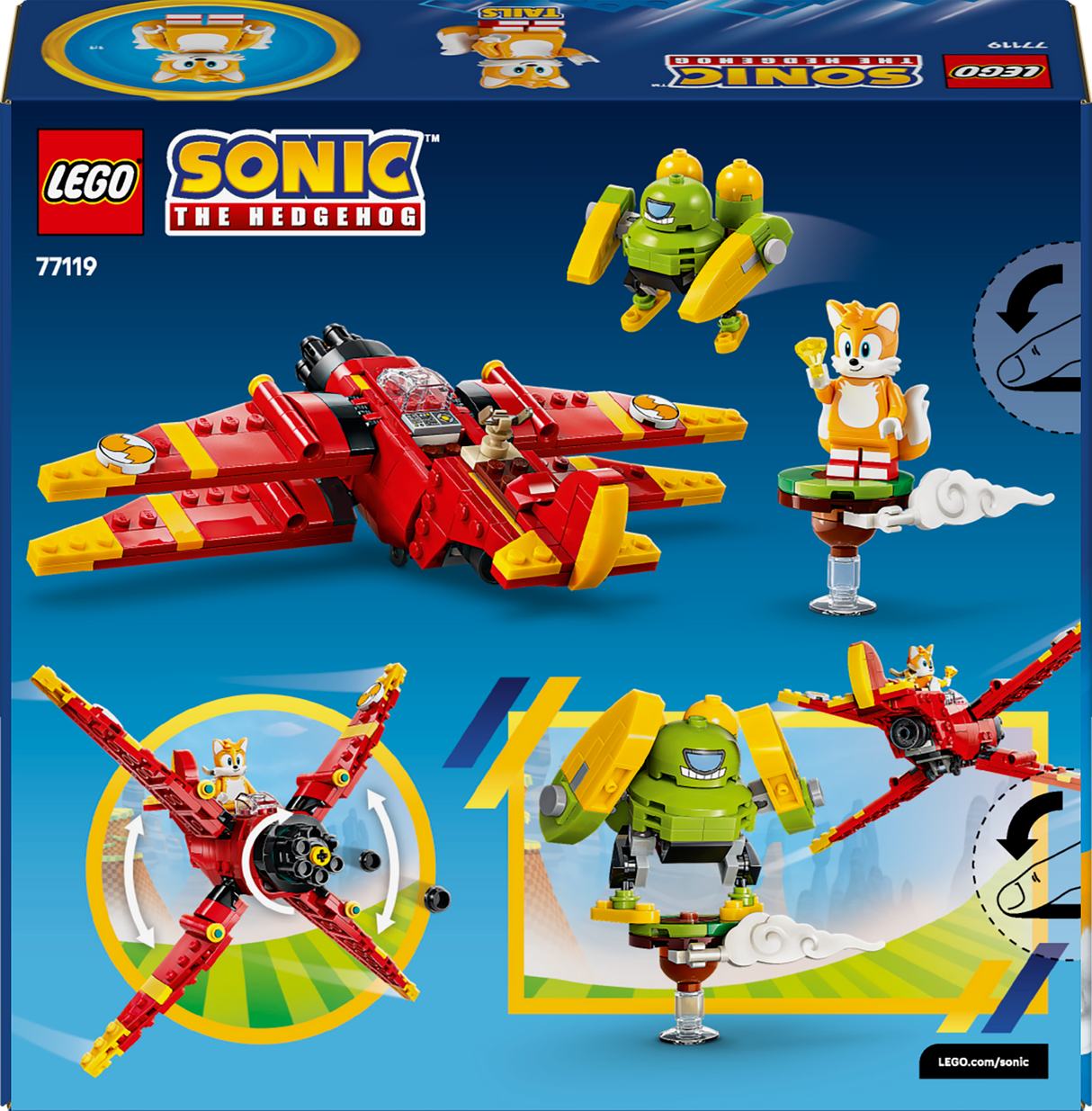 LEGO Sonic the Hedgehog Tails' Tornado-1 77119L