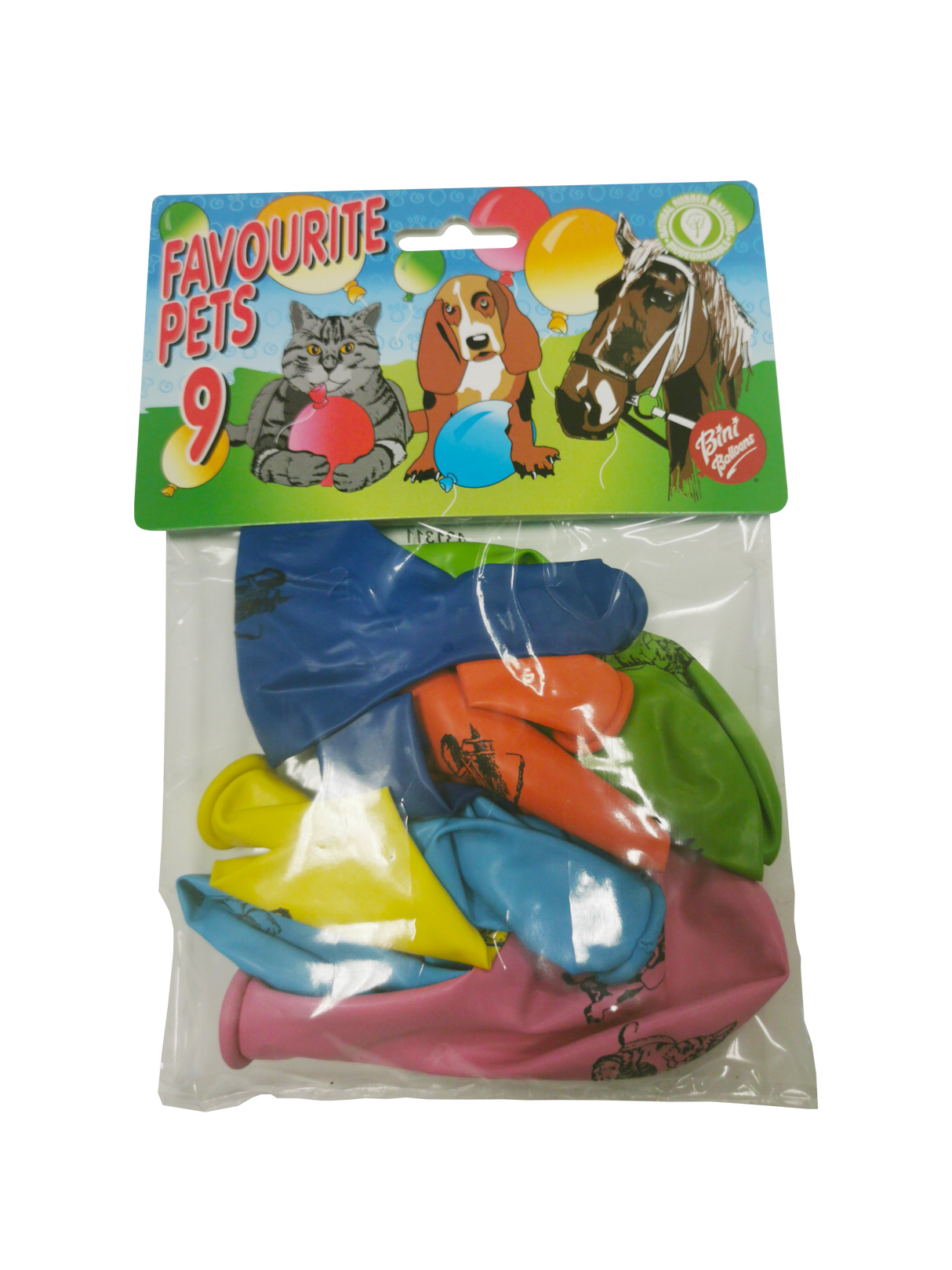 Bini Balloons õhupallid loomapiltidega 80901H