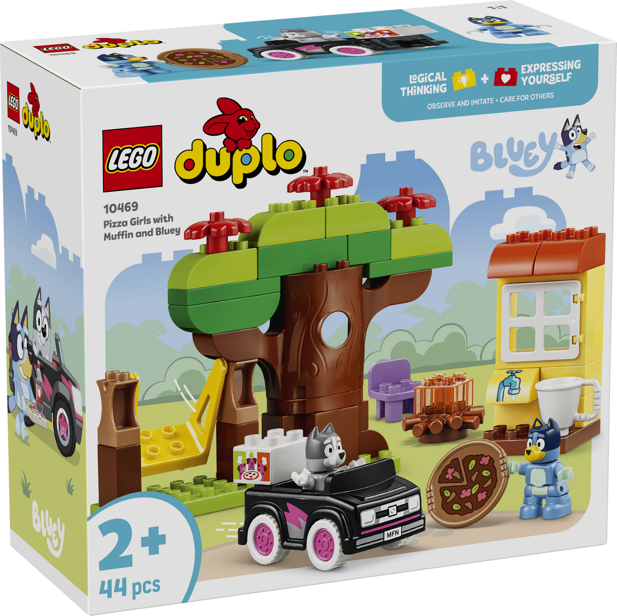 LEGO DUPLO Bluey Pitsatüdrukud Muffini ja Blueyga 10469L