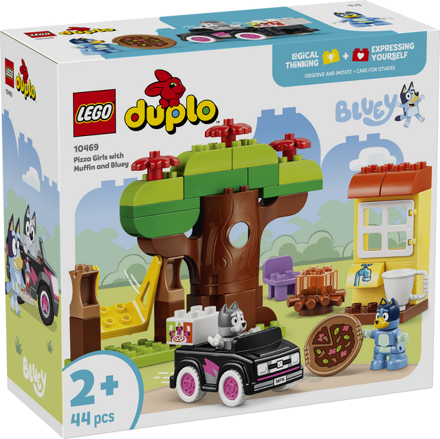 LEGO DUPLO Bluey Pitsatüdrukud Muffini ja Blueyga 10469L