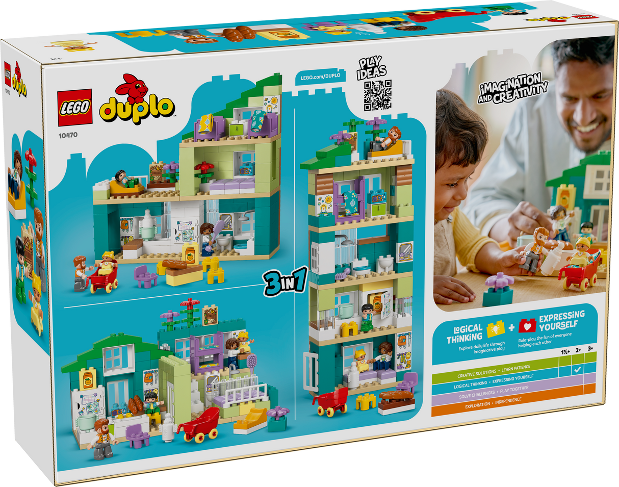 LEGO DUPLO Kolm ühes moodne peremaja figuuridega 10470L