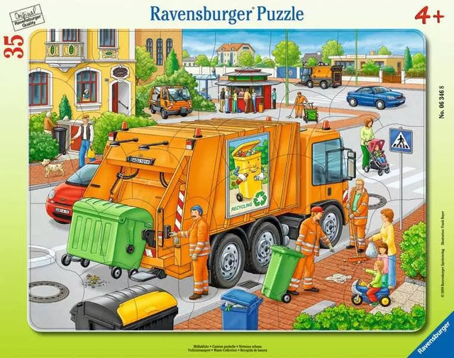 Ravensburger suur plaatpusle 35 tk Prügiauto 063468V