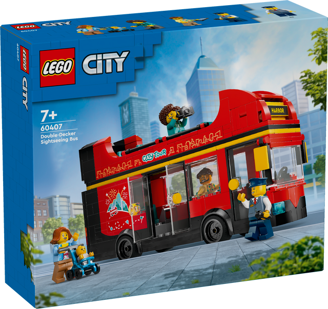 LEGO City Punane kahekordne turistibuss 60407L