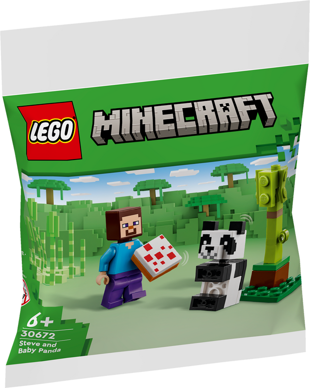 LEGO Minecraft Steve ja pandabeebi 30672L