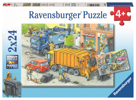 Ravensburger pusle 2x24 tk Prügisorteerimine 050963V