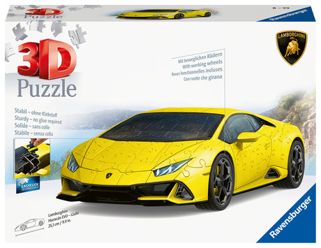 Ravensburger 3D pusle Lamborghini Huracan EVO Giallo
 115624V