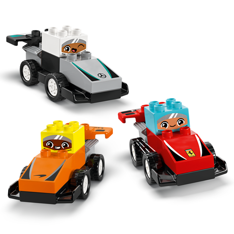 LEGO DUPLO F1 meeskonna võidusõiduautod ja sõitjad 10445L