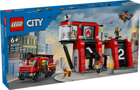 LEGO City Tuletõrjedepoo koos tuletõrjeautoga 60414L