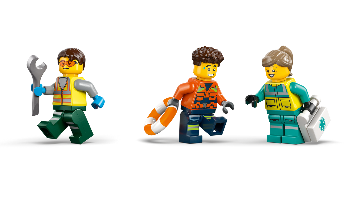 LEGO City Lennuki, hooldusauto ja hõljuki remiks 60505L