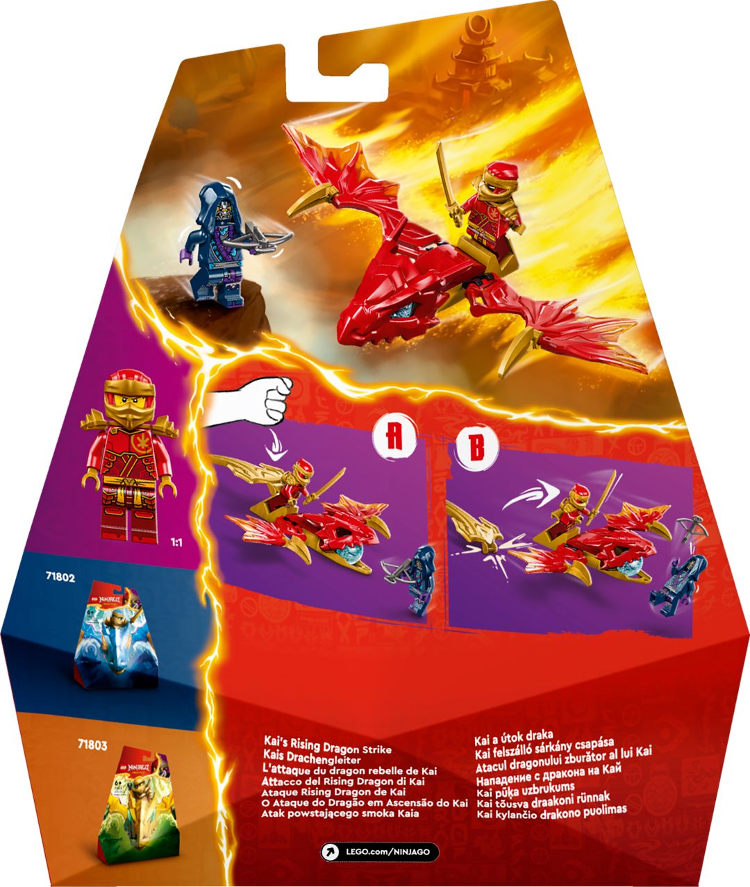 LEGO Ninjago Kai Tõusva Draakoni rünnak 71801L