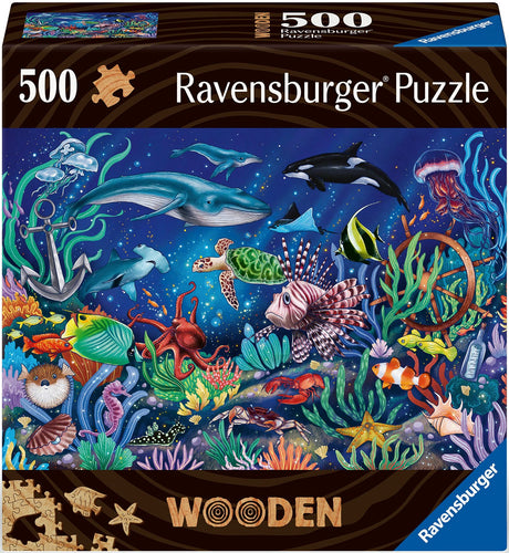 Ravensburger puidust pusle 500 tk Veealune maailm 175154V