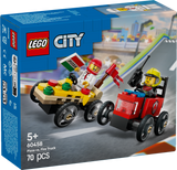 LEGO City Pitsaauto vs tuletõrjeauto võidusõiduautode komplekt 60458L