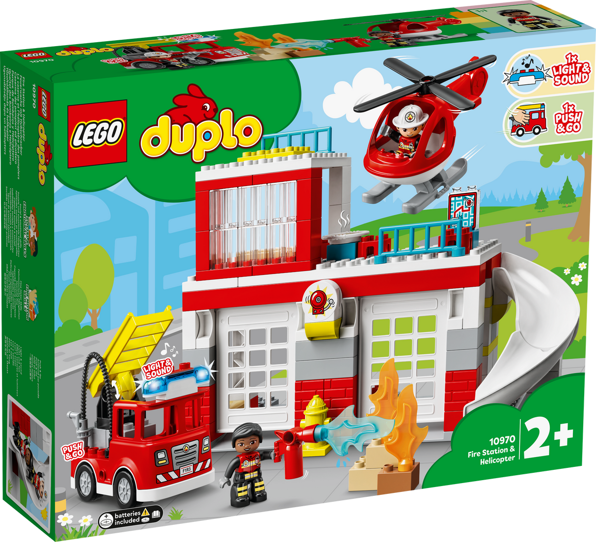 LEGO DUPLO Tuletõrjedepoo ja -helikopter 10970L