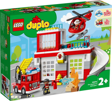 LEGO DUPLO Tuletõrjedepoo ja -helikopter 10970L