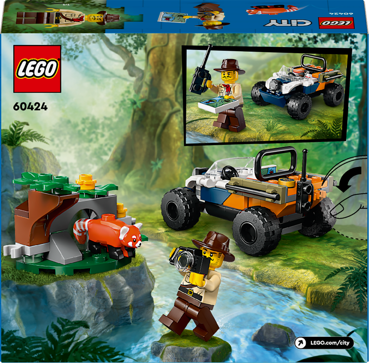 LEGO City Džungliuurija Atv punase panda missioon 60424L