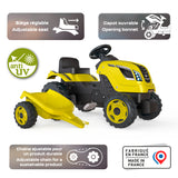 Smoby Traktor kollane Farmer XL käruga 710130S