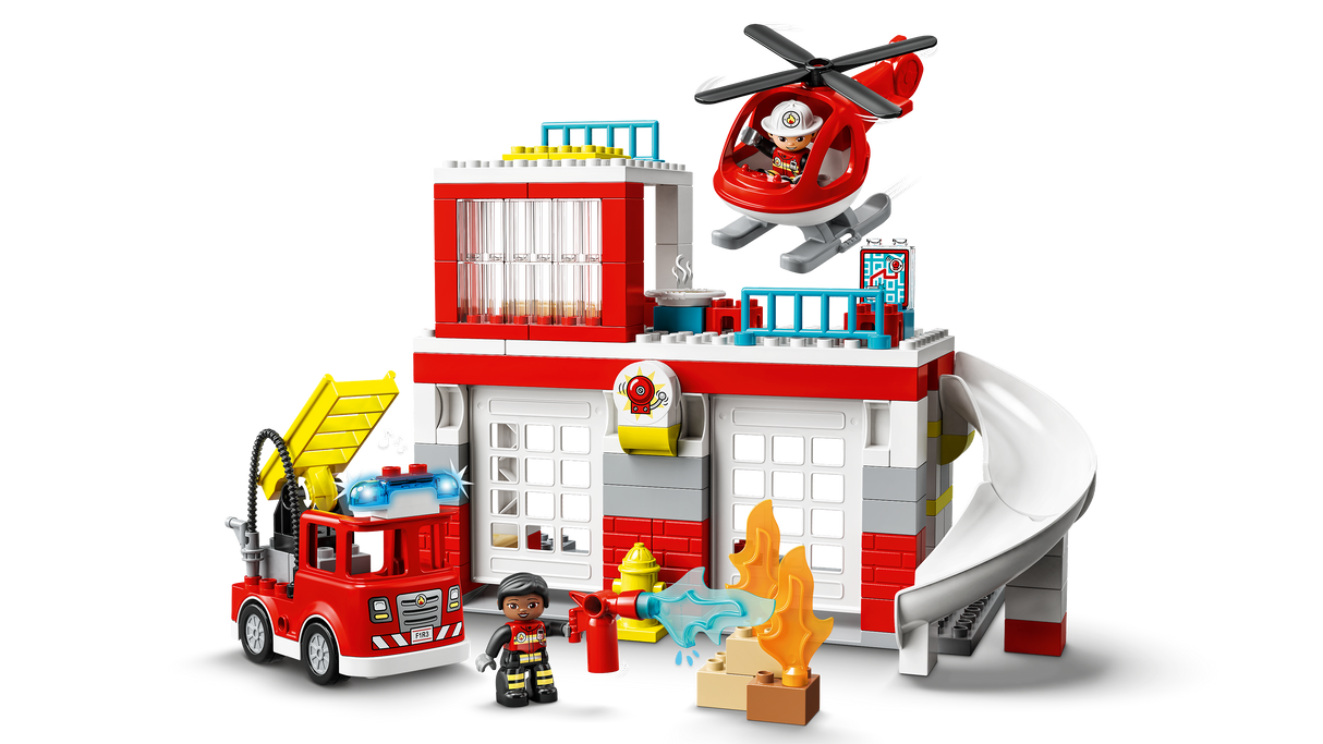 LEGO DUPLO Tuletõrjedepoo ja -helikopter 10970L