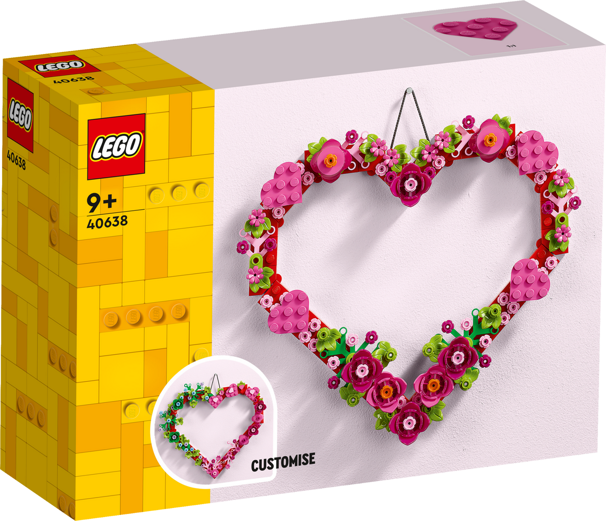 LEGO Icons Südamekujuline ornament 40638L