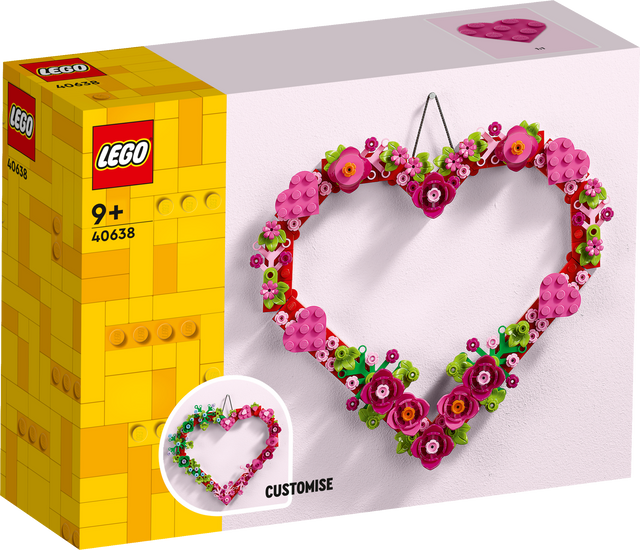 LEGO Icons Südamekujuline ornament 40638L