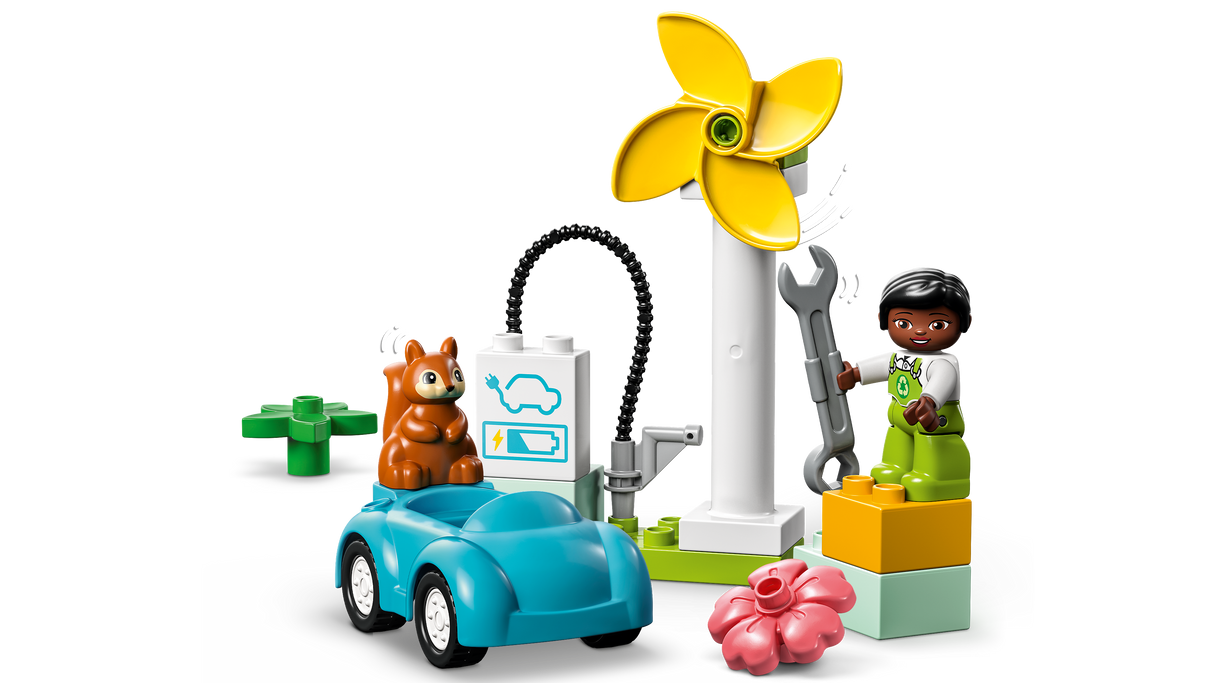 LEGO DUPLO Tuuleturbiin ja elektriauto 10985L