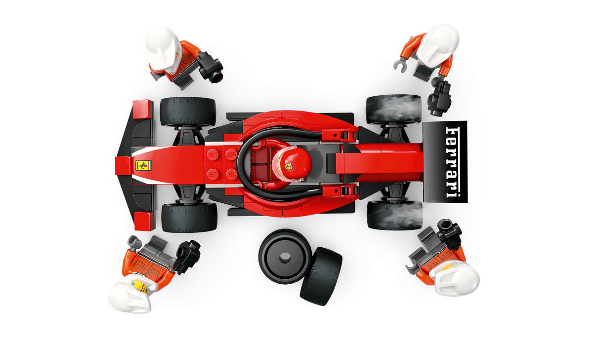 LEGO City F1 boksipeatus ja boksimeeskond Ferrari autoga 60443L